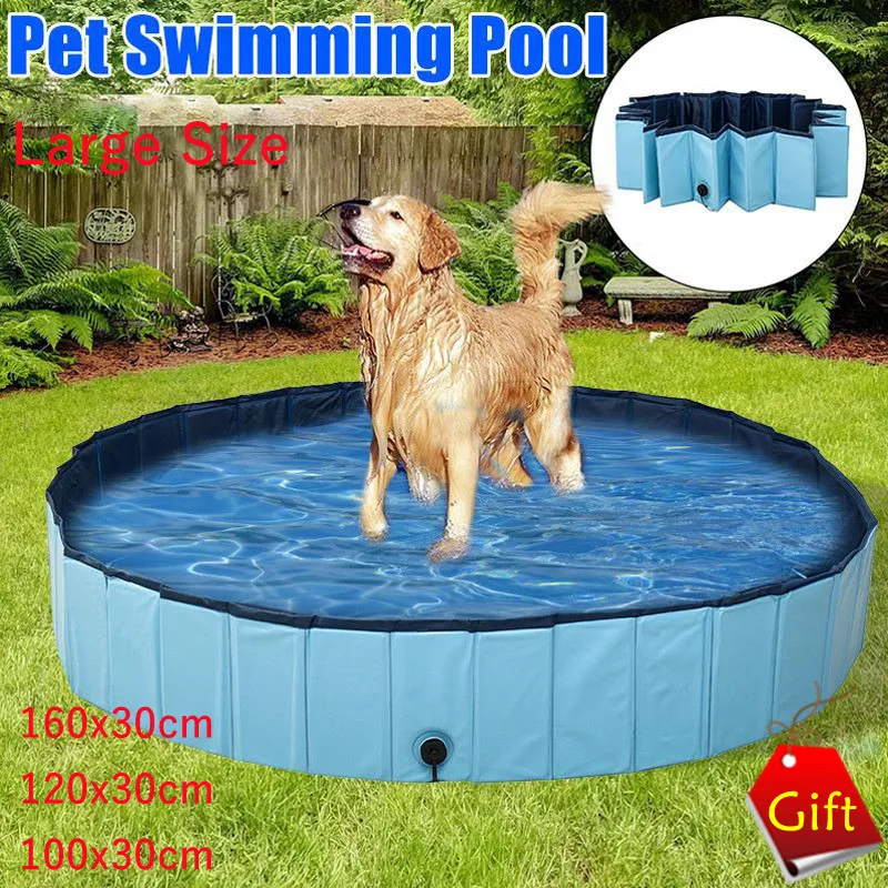 Big Dog Pool Foldable Pet Dog Pool Bath Swimming Tub Bathtub Pet Collapsible Bathing Pool for Dogs Puppy Cats Pet Kids Pet Items