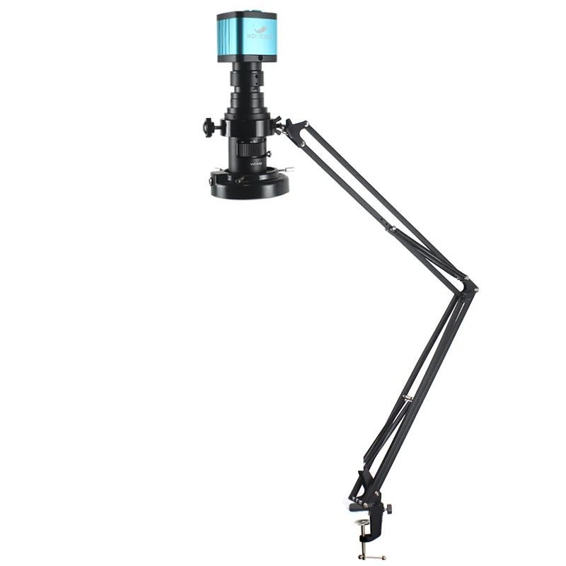 

48MP 4K HDMI USB Video Digital Microscope Camera 180X 200X 300X C Mount Lens Cantilever Stand For Phone Repair Soldering Tool