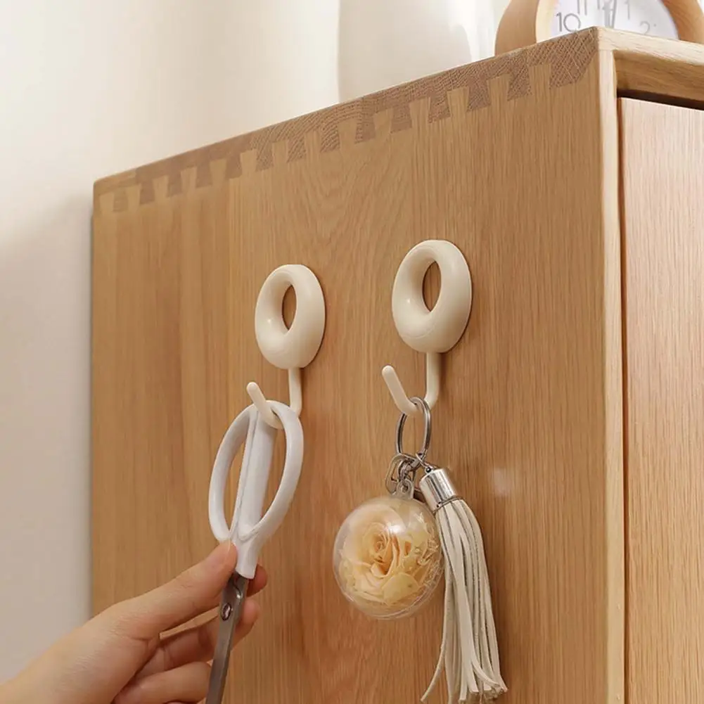 

Coat Hook 4Pcs Durable Easy to Install No Damage Handbag Clothes Wall Hook Bathroom Accessories