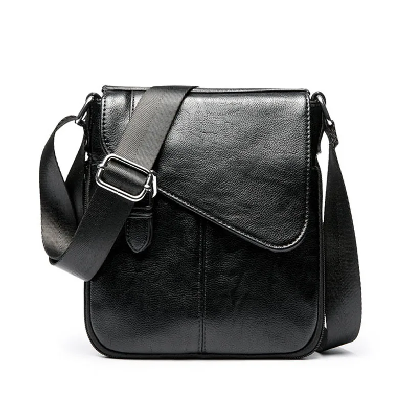 

Man Messenger Husband Black Men 2022 Small Crossbody Men's Bag Bag Bags Phone Business Shoulder New Leather Casual Bag Solid Bag