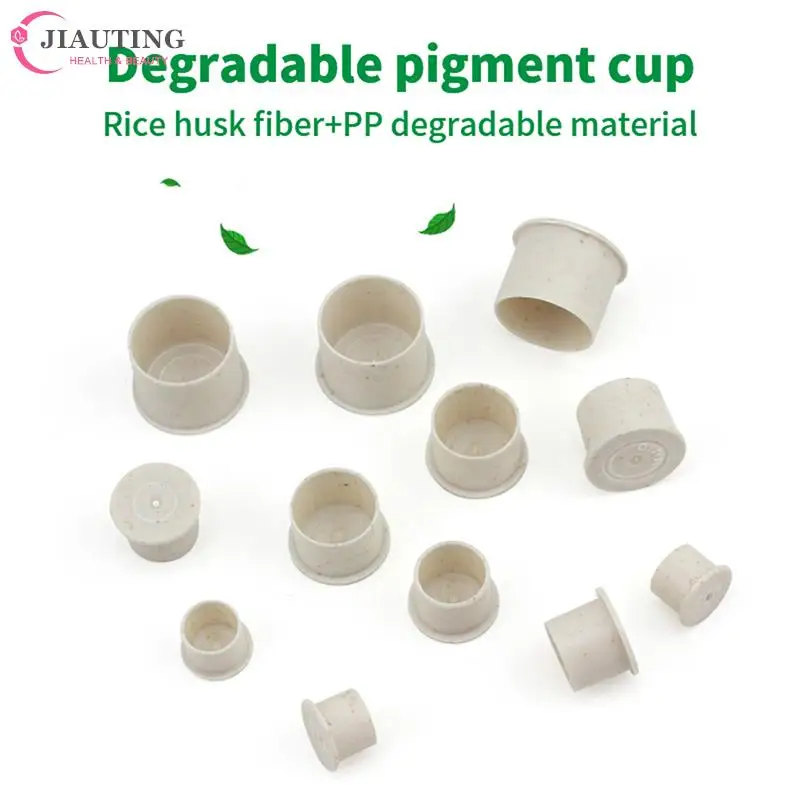 

100/200PCS Plastic Disposable Microblading Tattoo Ink Cups for Permanent Makeup Tattoo Supply Soft Tattoo Accessories