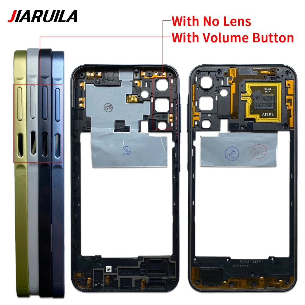 10 шт. новая средняя рамка для Samsung A15 4G A155F 5G A156F M54 рамка-держатель с боковыми
