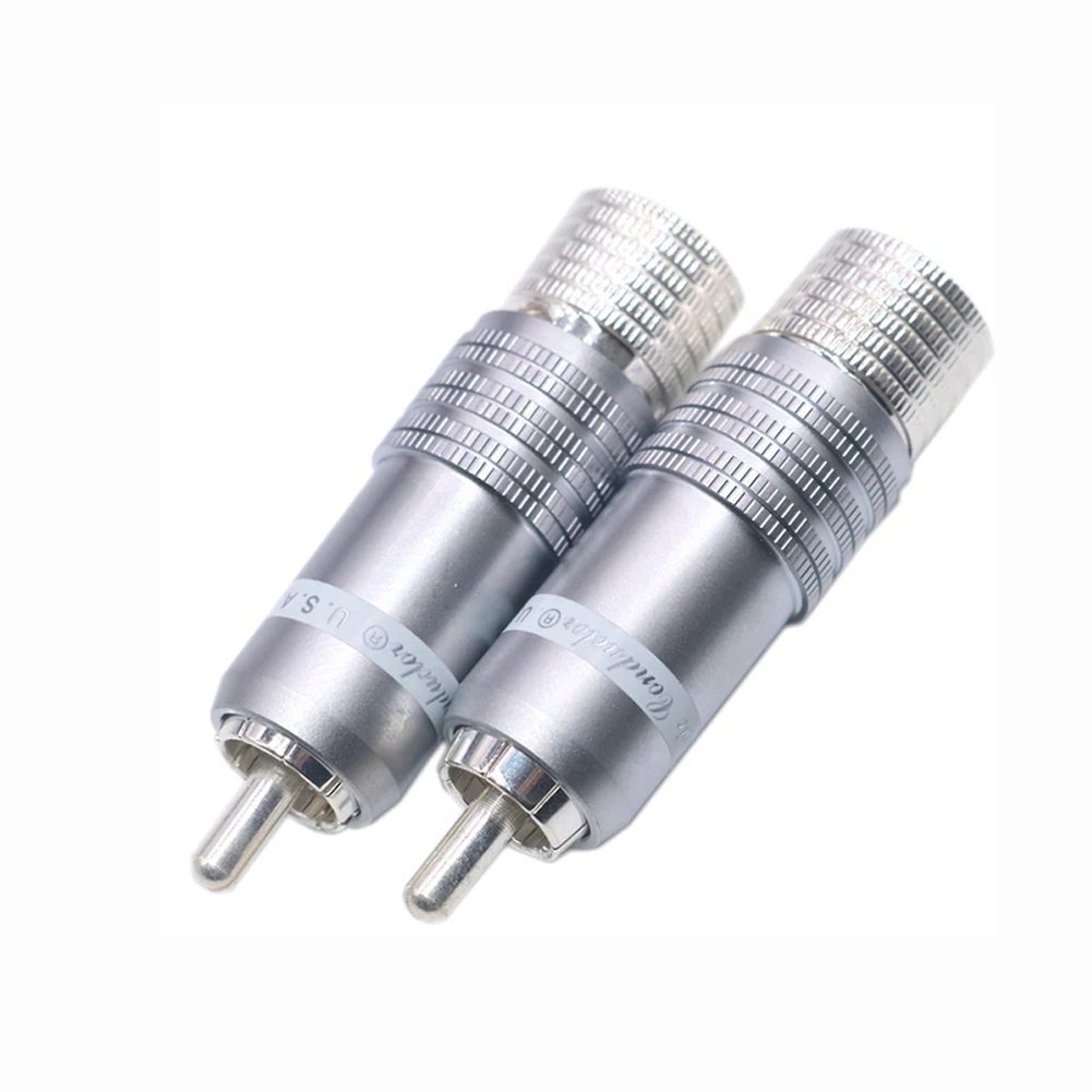 Hifi CMC-8236-WU Посеребренный разъем RCA Hi-end родиевый разъем RCA из углеродного волокна для кабеля RCA Diy