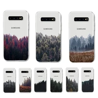 mountain forest cloud phone case for samsung galaxy s7 edge s8 s9 s10 s20 plus s10lite a31 a10 a51 capa