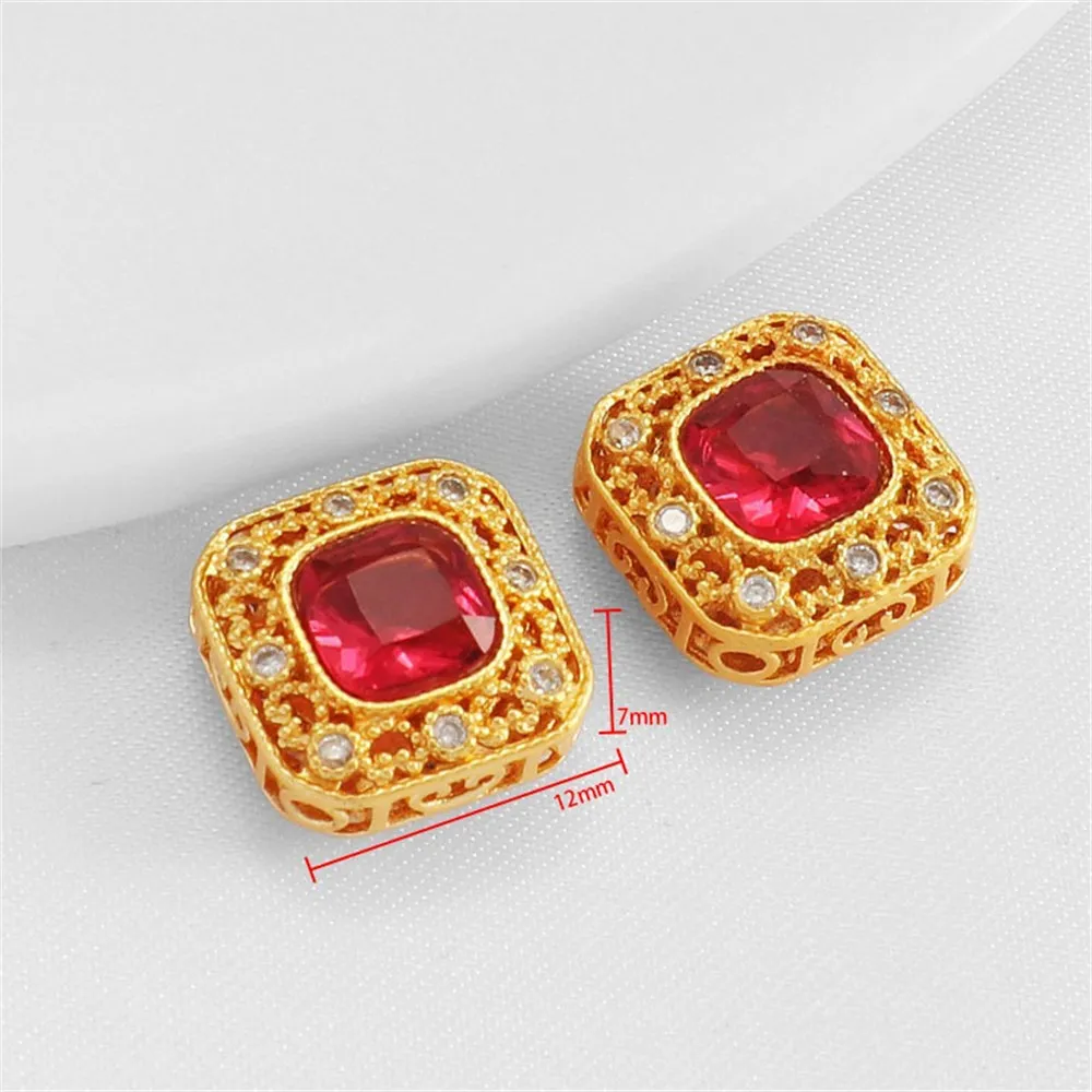 Золотые бусины для браслета и ожерелья