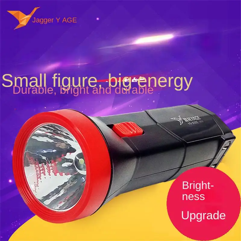 

Led Flashlight Rechargeable Waterproof Trong Light Super Bright Camping Supplies Flashlight 350mah Multi-function Electric Torch