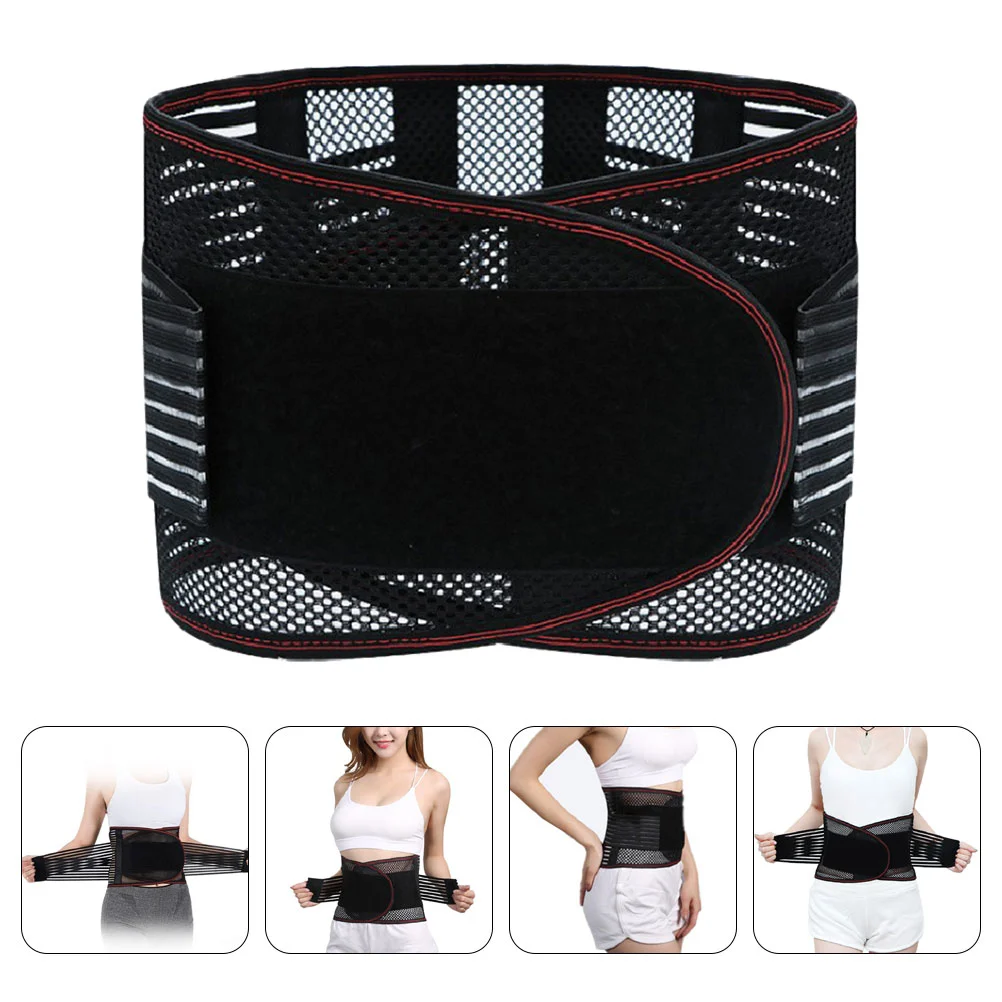 

Back Brace Bracket Lower Band Widen Waist Belt Fish Ribbon Womens Weight Lifting Belts Relief Support Miss