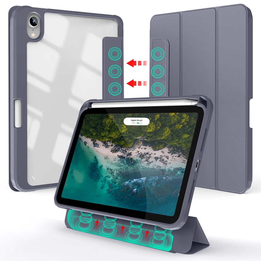 

Чехол RBP для ipad 2021 Mini 6 Pro 11 9 поколения, 10,2 2018 9,7 5/6th Air 2/3/4 10,5 10,9, полиуретановый силиконовый прозрачный чехол, чехол