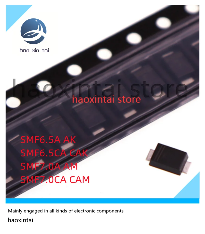 

20PCS SMF6.5A AK SMF6.5CA CAK 6.5V SMF7.0A AM SMF7.0CA CAM 7V SMD TVS transient suppression diode SOD-123FL