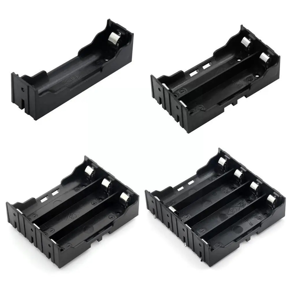 

Black Plastics ​lithiums Battery Box 1x 2x 3x 4x 18650 Battery Casing Container Pcb Pin Battery Storage Holder Slot Box Tan F9q8