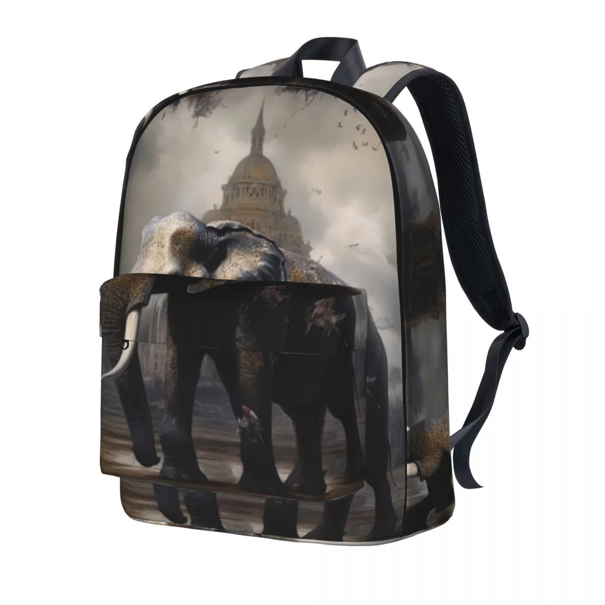 

Рюкзак со слоном Готический Мистик подростковый полиэстер колледж рюкзаки мягкие кавайные школьные сумки рюкзак