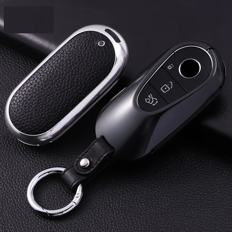 

Чехол для автомобильного ключа из алюминиевого сплава, чехол для ключа для Mercedes Benz 2021 C Class S Class W223 S350 S400 S450 S500 C200 C260 2021