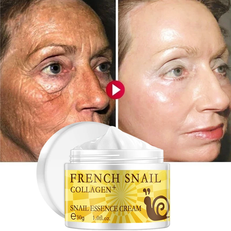 

Snail Cream Collagen Anti-Wrinkle Whitening Cream Hyaluronic Acid Nourishing Skin Care Serum Moisturizing Anti-aging 15/30/50G