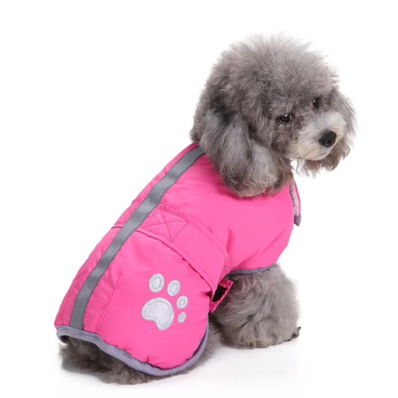 

Cold Weather Small Dog Coats Reversible Winter Fleece Dog Vest Waterproof Pet Teddy Jacket Available in Small Medium Large Dog