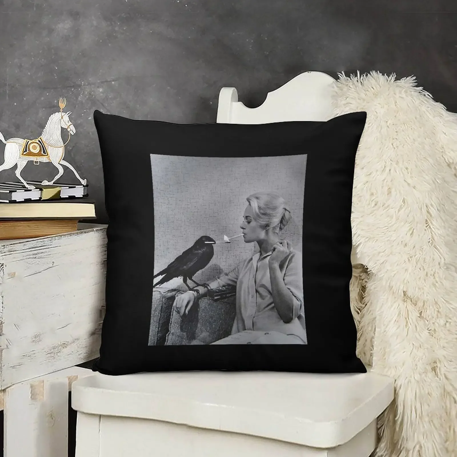 Tippi Hedren есть ее сигарета с подсветкой декоративная подушка роскошный чехол для