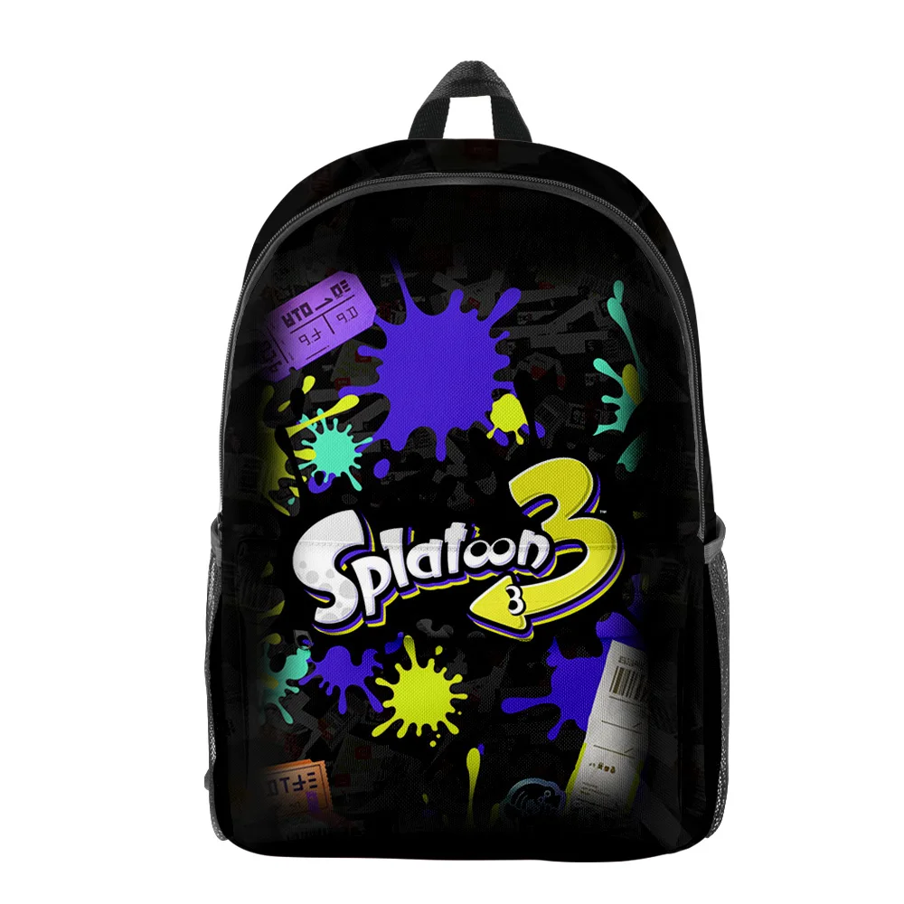 Модные игровые рюкзаки Splatoon 3 сумка для книг ноутбуков водонепроницаемые