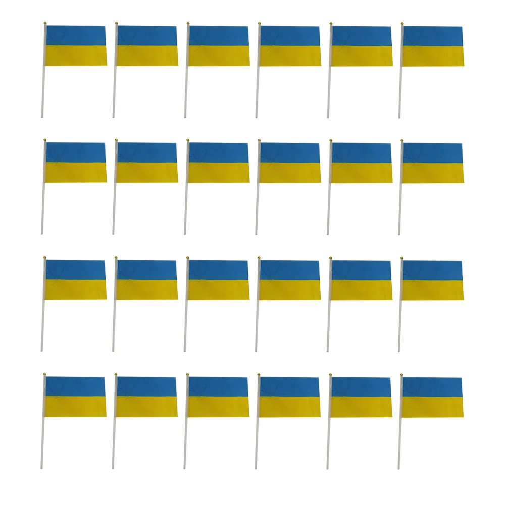 

50pcs Ukraine National Ukraine Flag Flying Flag No Flagpole Home Decoration flag banner European Cup Flag World Cup Flag 2022