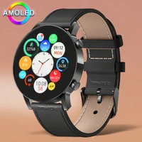1 3 amoled smart watch women bluetooth call waterproof watches blood pressure round smartwatch men for android xiaomi huawei