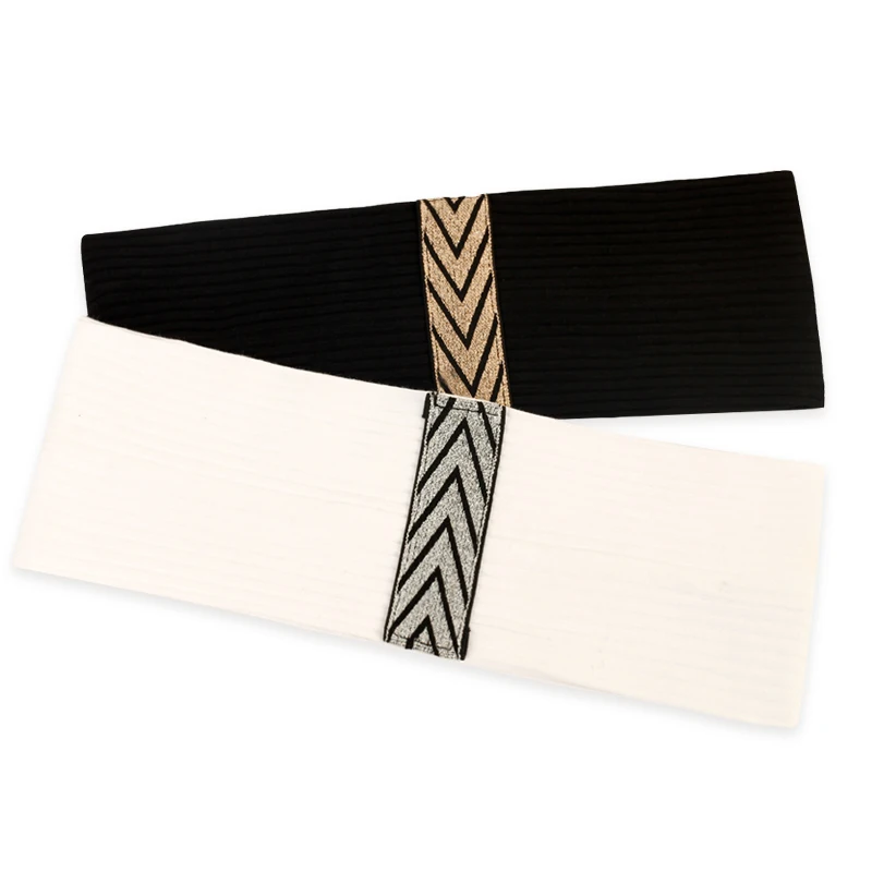 Geebro Женская лента со стрелками аксессуары модная повязка на голову вязаная