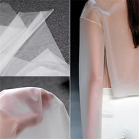 new translucent mist pu fabric transparent plastic clothing raincoat waterproof sewing diy designer fabric wholesale