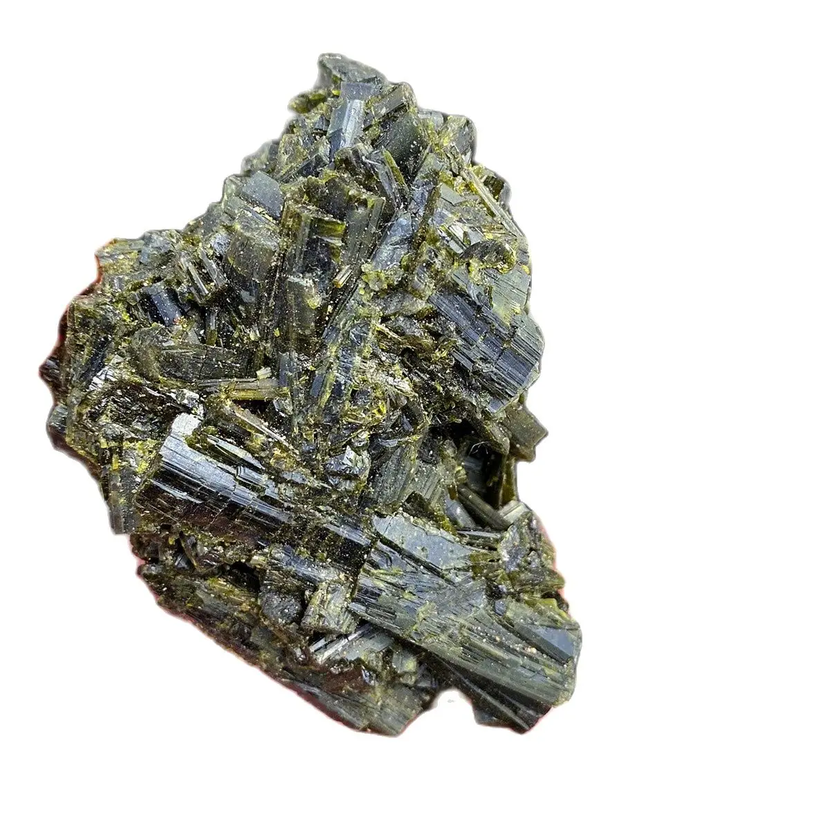 

Натуральный камень с зеленым турмалином, образцы необработанного минерала, лечебные камни, украшение для комнаты, кристаллы и камни рейки