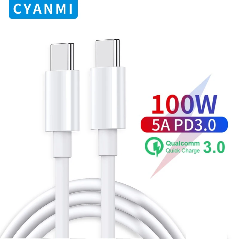 

USB-кабель USB Type-C с поддержкой быстрой зарядки, 5 А, 100 Вт