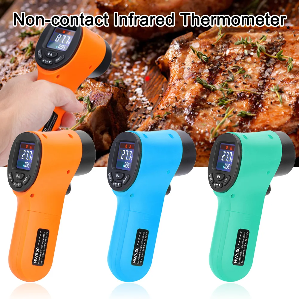 

Non-Contact Laser -50~550 ℃ Infrared Thermometer Infrared Pyrometer IR Laser Temp Meter Industrial Pyrometer Point Gun Household