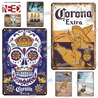 ineed decor corona drink beer brand plaque vintage tin sign retro metal signs wall plaque for pub bar man cave club wall decor