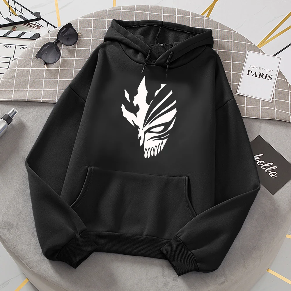 

bleach hoodies men anime graphic 2022 Korea men hoody hip hop