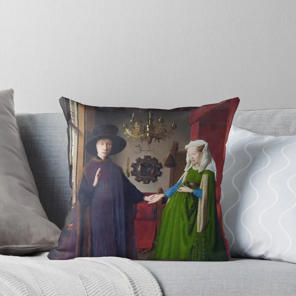 HD. Портрет Арнольфини Набор декоративных подушек Jan van Eyck рождественские Подушки
