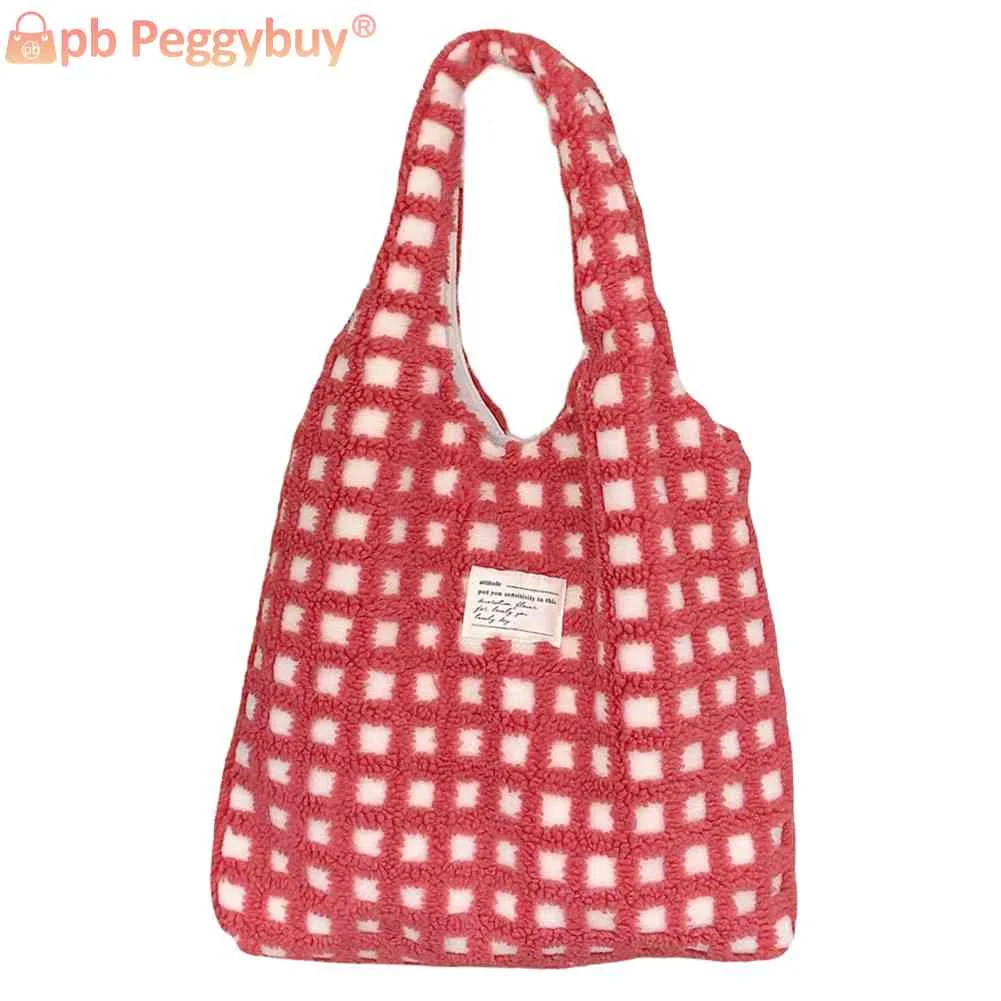 

Сумка на плечо женская из мягкого флиса, повседневный портативный клатч на плечо, вместительная классная Сумочка-клатч для путешествий, Осе...