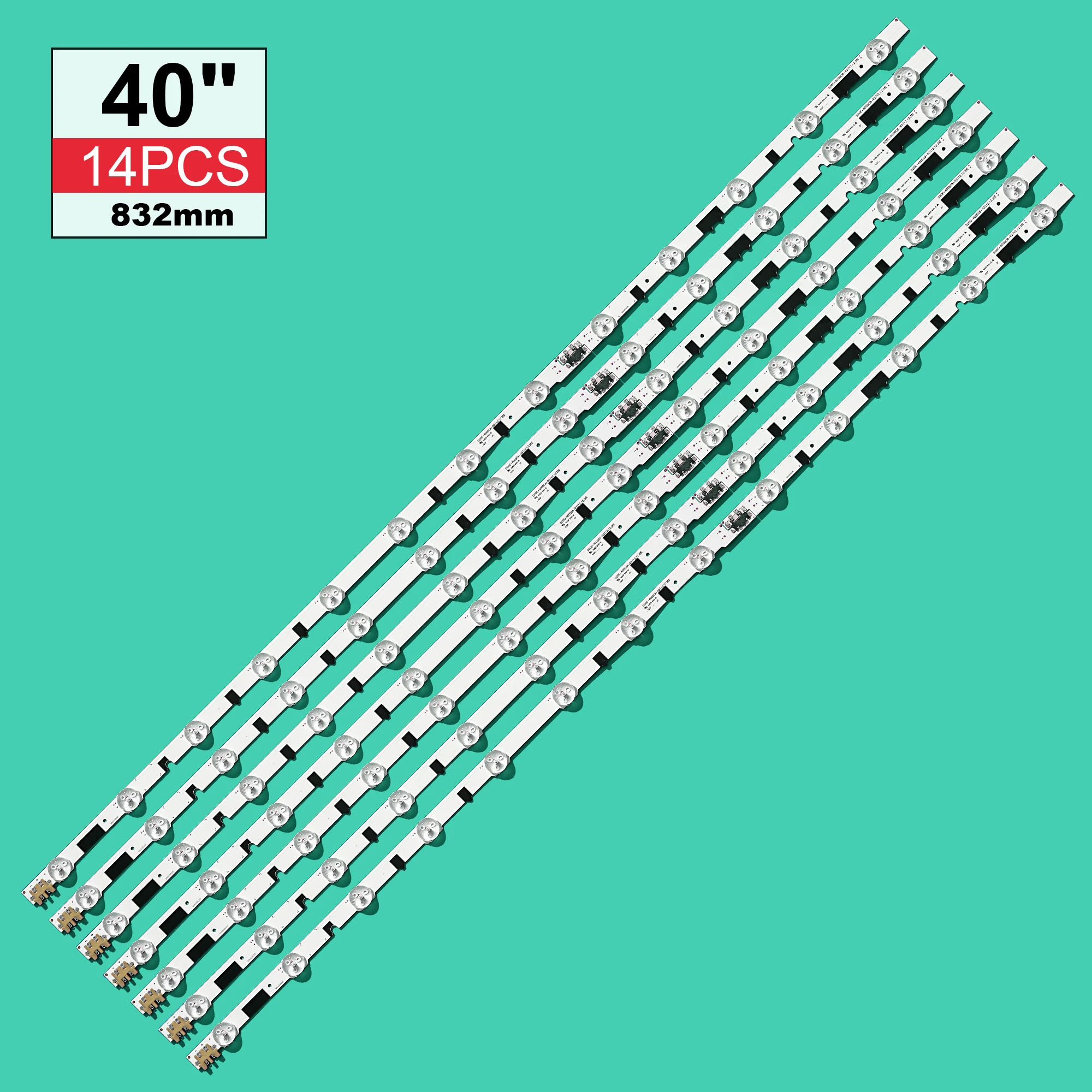 832 мм 13 светодиодный ная Задняя лента для Sam Sung 40 &quotTV D2GE-400SCA-R3 UA40F5500 2013SVS40F UE40F6400