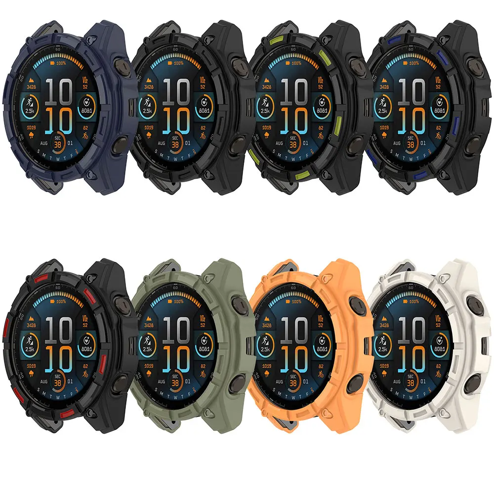Фото Силиконовый чехол для часов Garmin Tactix 8 Amoled 51 мм 47 мм, ремешок для умных часов Garmin Tactix8 Solar 51 мм, защитный чехол №2