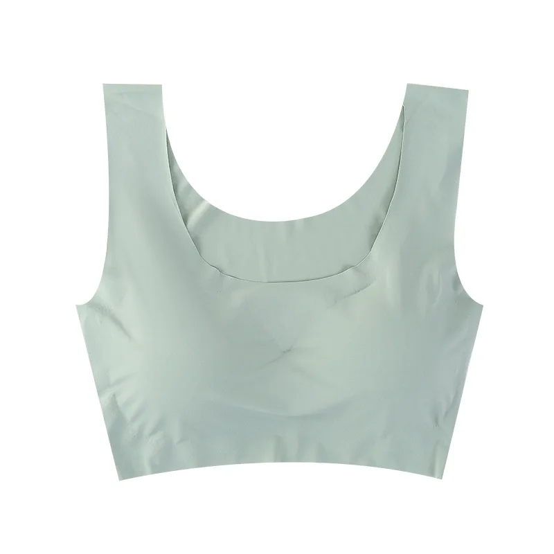 

Women's Bra Japanese Seamless Wireless Ice Silk Gathered Running Vest Yoga Sports Underwear Bras for Women Underwear Lingerie
