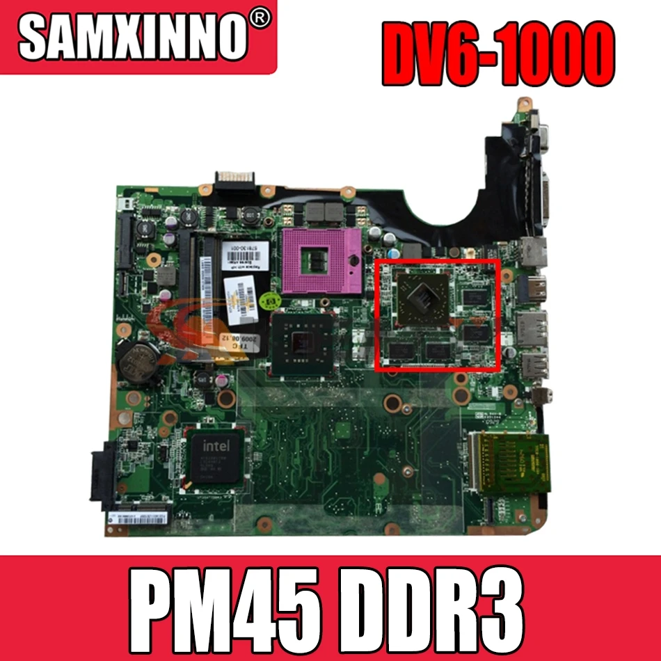 

AKemy578377-001 материнская плата для ноутбука Hp Pavilion DV6 DV6-1000 материнская плата PM45 DDR3 с графической картой