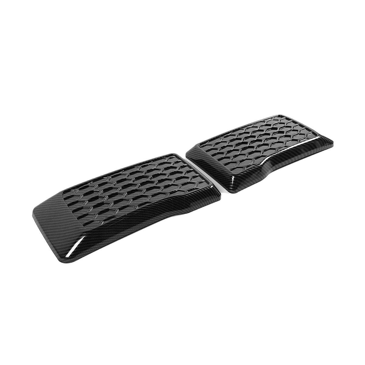 

1Pair Carbon Fiber Front Bumper Guard Pads Cover Lid Trim for 2015-2020 Replacement Exterior Left & Right