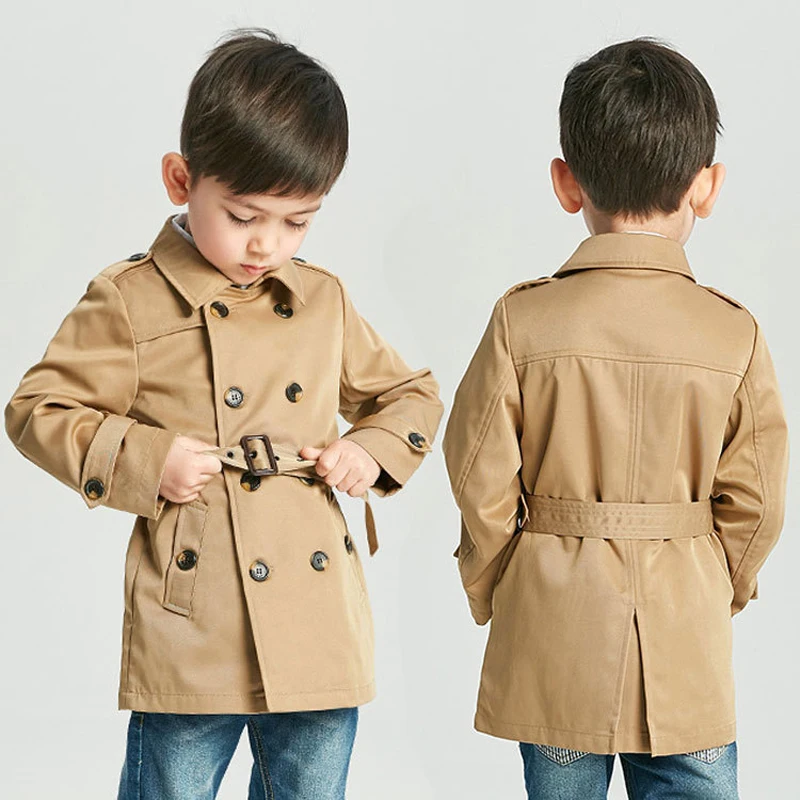 

Boy Teenager Boy Windbreaker Parka Fashion Outerwear Children 12 Waistband Coats Trench For Years Jacket Spring Boy Autumn Kids