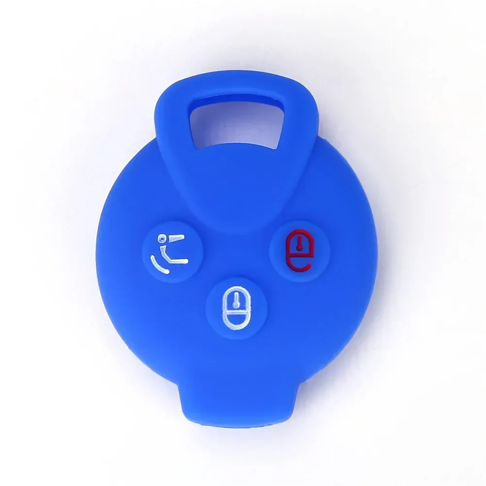 

Силиконовый чехол для автомобильного ключа с дистанционным управлением для Mercedes Benz Smart 451 Chiave Roadster Crossblade Fortwo Roadster K Forfour, аксессуары