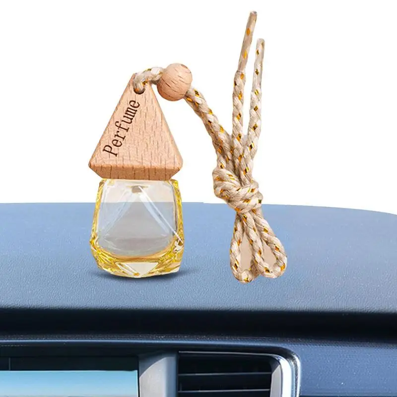 

Car Oil Diffuser Hanging Bottle Empty Refillable Hanging Car Air Freshener Diffuser Triangular Cap Car Air Freshener Bottle Empt