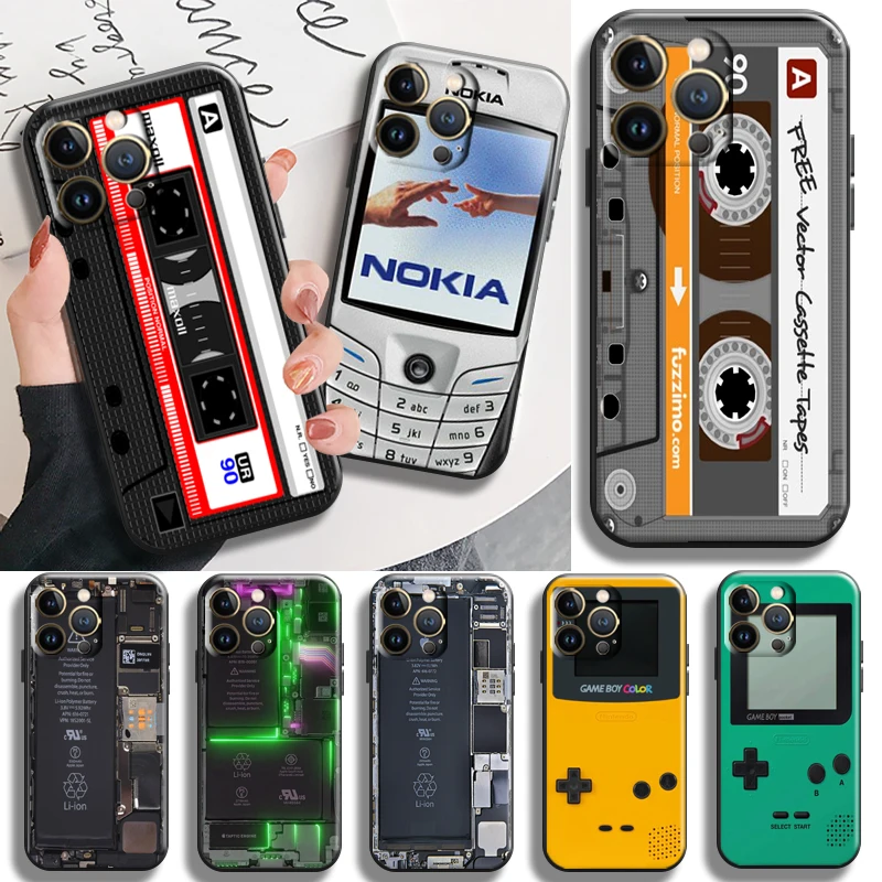 

Vintage Cassette Nokia Game Boy Phone Case For Apple iPhone 13 12 11 Pro Max X XR XS Max 5 5s 6 6S 7 8 Plus SE2020 13 12 Mini