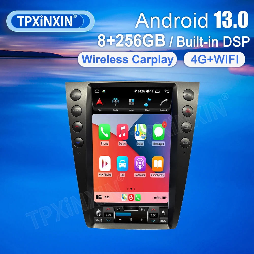 13 6-дюймовый радиоприемник в стиле Tesla для Lexus GS GS300 GS350 GS400 GS430 2005-2011 Автомобильный GPS