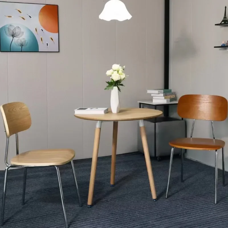 Антикварная кофейня обеденный стул из цельного дерева спинка для отдыха