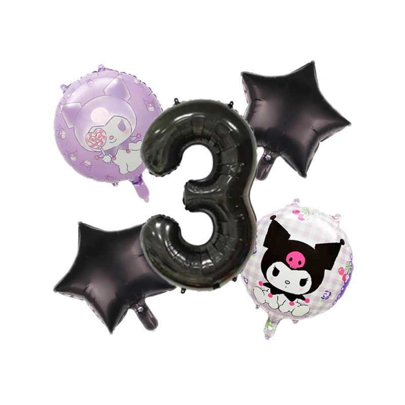 Новинка Sanrio мультяшный шар Kuromi My Melody Cinnamoroll набор шаров из алюминиевой фольги