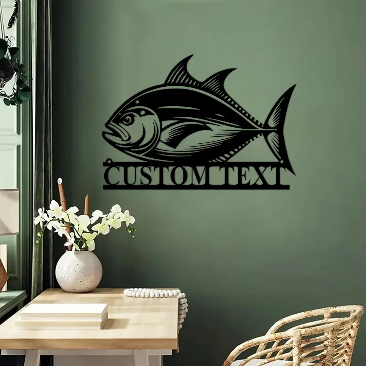 Гигантская металлическая Настенная картина на заказ персонализированная