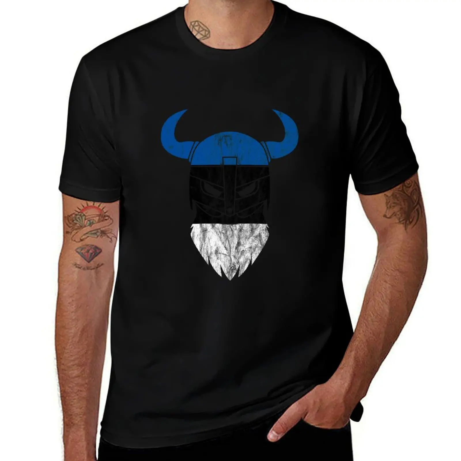 Флаг Эстонии викингов винтажная идея подарка футболка милые топы с аниме мужские