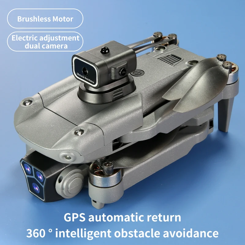 Дрон Радиоуправляемый с GPS и двойной камерой 4K HD Wi-Fi FPV