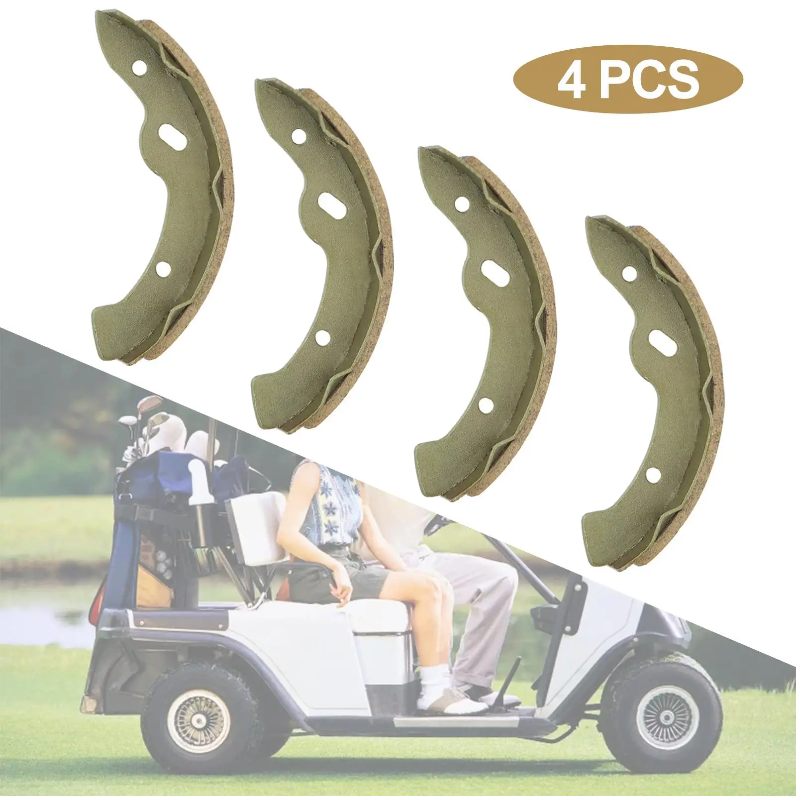 Electric Golf Cart Brake Shoes 4Pcs Brake Hardware Gas Electric Durable Assembly Components Parts for Ezgo 27943G01 70794-G01