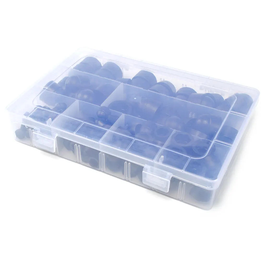 

145pcs Accessories Caps Assorted Size With Box Durable Portable Dome Nut Cover Hex Bolt Against Weather Screw Protective Exposed