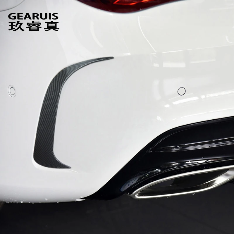 

Автомобильные аксессуары для Mercedes Benz CLA Class W117 C117 2013-2018, наклейки на задний бампер, вентиляционную решетку, противотумансветильник из углеро...