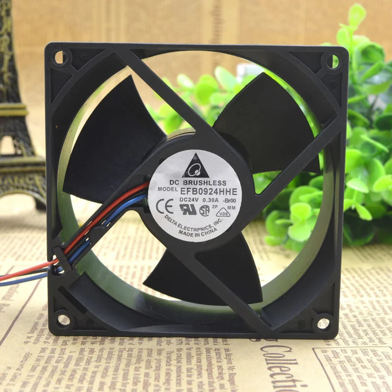 

SSEA New Fan For Delta EFB0924HHE 9038 24v 0.30A 9CM Inverter Cooling Fan 92x92x38mm